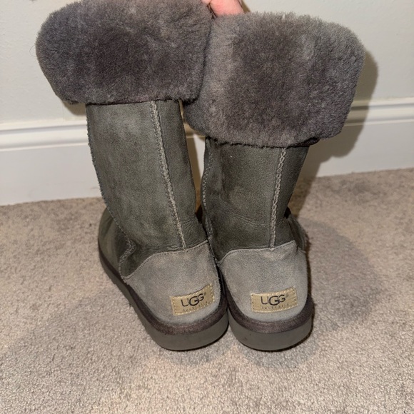 UGG Grey Classic Tall Shearling Boot